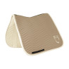 Manta de doma Equestro acolchada Wave en tejido técnico - Oxford bronceado / blanco antiguo