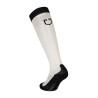 Calcetines unisex Equestro Basic de tejido técnico - Blanco antiguo / negro