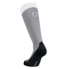 Calcetines unisex Equestro Basic de tejido técnico - Gris escarchado / blanco