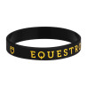 Pulsera de silicona Equestro - Negro / amarillo