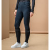 Pantalón Hybrid Horseware con asiento de piel cepillada AA Fina mujer - Negro