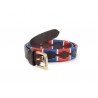 Cinturón Shires Drover Skinny Polo - Azúl marino / rojo