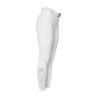 Pantalón slim fit para mujer Equestro Ridertechnology full grip - Blanco