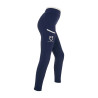 Leggings niña con decoraciones perforadas - Blazer marino / blanco