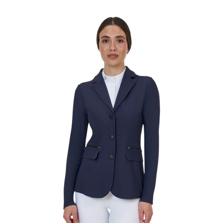 Chaqueta de concurso para mujer Equestro Ridertechnology costuras termoselladas
