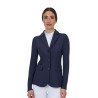 Chaqueta de concurso para mujer Equestro Ridertechnology costuras termoselladas - Americana marina