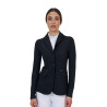 Chaqueta de concurso para mujer Equestro Ridertechnology costuras termoselladas - Negro