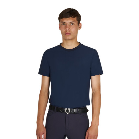 Camiseta de entrenamiento para hombre en tejido técnico con microperforaciones