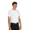 Camiseta de entrenamiento para hombre en tejido técnico con microperforaciones - Blanco