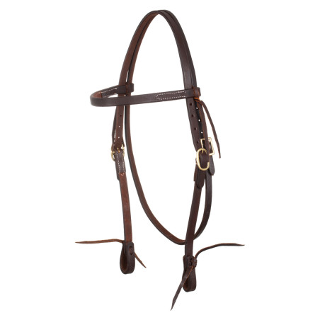 Testera western con frontalera lisa