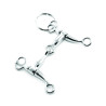 Llavero bocado western de acero inoxidable - Plata