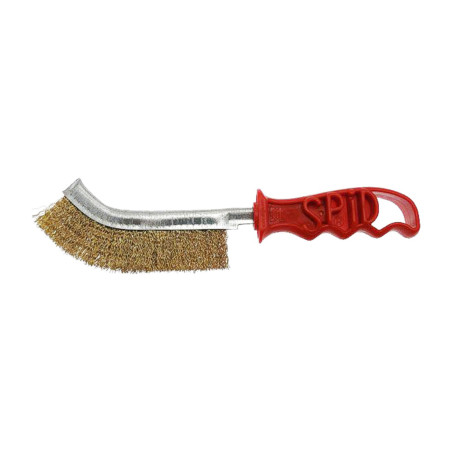 Cepillo para cascos de acero latonado