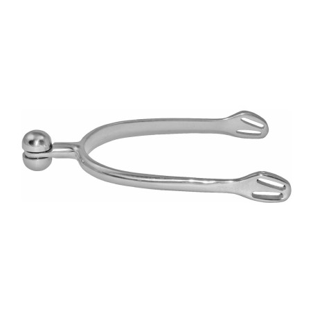 Espuelas Inox Hombre Soft Touch con medias lunas horizontales giratorias 30 mm