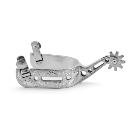 Espuelas occidentales de aluminio perforadas y trabajadas Pool's