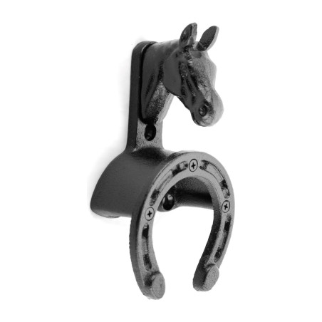 Soportes de bridas de hierro y cabeza de caballo en fundición de hierro