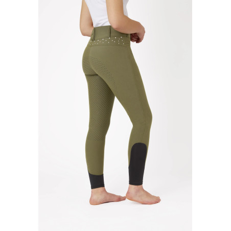 Pantalones de Montar con Cintura Alta y Agarre Completo con Cristales para Mujer Horze