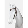 Futurity brida tipo western cabestro anudado con conchos - Tabaco