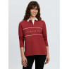 Polo de rugby LeMieux Rochelle para mujer - Russet