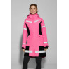 Amaya abrigo de equitación impermeable de alta visibilidad para mujer Horze - Rosa neón