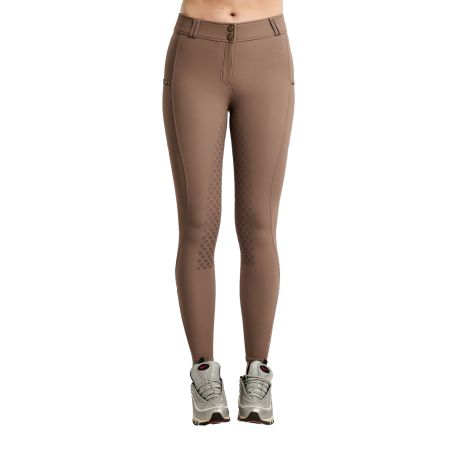 Pantalones de Montar MOVeronica Golden Quartz Crystaltape con bolsillos para móvil color marrón nougat F/G Montar