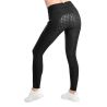 Pantalones de Montar MOVeronica Golden Quartz Crystaltape con bolsillos para móvil color marrón nougat F/G Montar - Negro