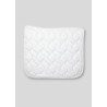 Montar mantilla de doma en marrón nougat con cristales - Blanco