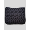 Montar mantilla de doma en marrón nougat con cristales - Negro
