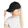 Gorra de algodón MoBea con bordado de logo tono sobre tono Blush Montar - Negro