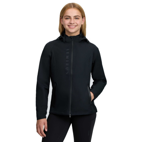 Chaqueta impermeable Tessa para joven jinete negra LeMieux