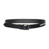 Cinturón HV Polo Diana mujer - Negro brillante / piedras plateadas