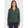 Claira Jersey de cuello alto Harcour - Crema