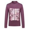 Camiseta infantil Imperial Riding Enjoy Frosty - Malva oscuro