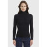 Christina Jersey de Cuello Alto Harcour - Negro