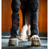 Horseware envolturas de terapia de luz roja LED para patas, par - Negro / negro