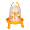 Bebedero de plástico con motivo Ladies - Naranja / blanco