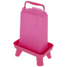 Bebedero de plástico con patas - Rosa