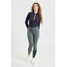 Pantalón de equitación Horze Evelyn de asiento completo para mujer - Verde bálsamo