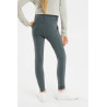 Leggings térmicos para niños Horze Dea con agarre completo - Verde bálsamo