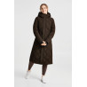 Abrigo largo acolchado Gem Waxy mujer B Vertigo - Café turco