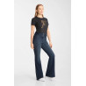 Eleanor vaquero acampanado para mujer Horze - Denim oscuro