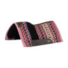 Sujeción de lana con base de fieltro Pool's - Negro / rosa rojo