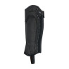 Polainas unisex de cuero con ribete en contraste New Equestro - Negro
