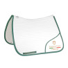 Sudadera de doma con logo bordado Equestro X Fise 100 - Blanco / verde salvia profundo