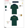 Polo de entrenamiento para mujer tres botones Equestro X Fise 100 - Verde salvia profundo / bosque azul