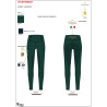 Leggings mujer slim fit full grip Equestro X Fise 100 - Verde salvia profundo / bosque azul