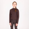 Capa base de invierno de manga larga Aubrion Equestrian para joven jinete - Café exprés
