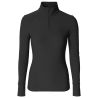 Camiseta Activa de Cuello Alto AH26 Mujer - Negro