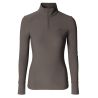 Camiseta Activa de Cuello Alto AH26 Mujer - Chocolate con leche