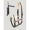 Cabezada y ramal Tommy Hilfiger Equestrian Yale con borreguillo - Verde camuflaje