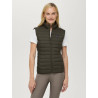 Chaleco acolchado sin mangas Tommy Hilfiger Equestrian Serano para mujer - Verde camuflaje